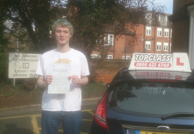 Driving Lesson Test Pass in Canterbury - Aiden Lamb