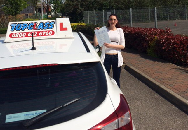 Driving Lesson Test Pass in Gravesend - Clare Cheesman