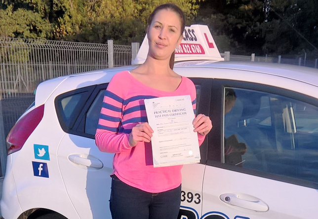 Driving Lesson Test Pass in Gillingham – Juliana Bond