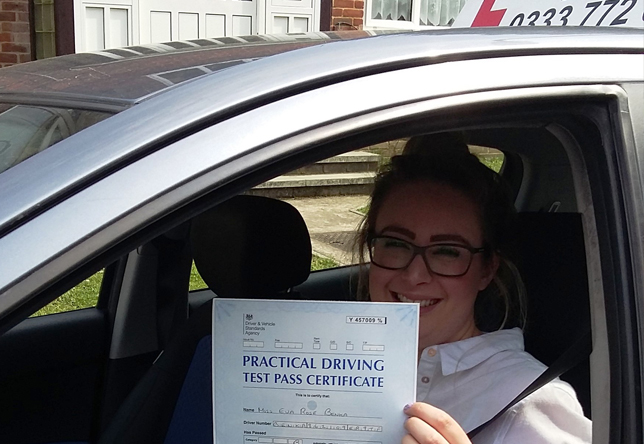 Driving Lesson Test Pass in Maidstone - Eve Benka