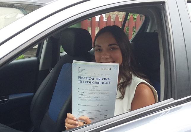 Driving Lesson Test Pass in Maidstone - Grace Berry