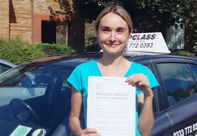 Driving Lesson Test Pass in Maidstone - Inga Kyniene