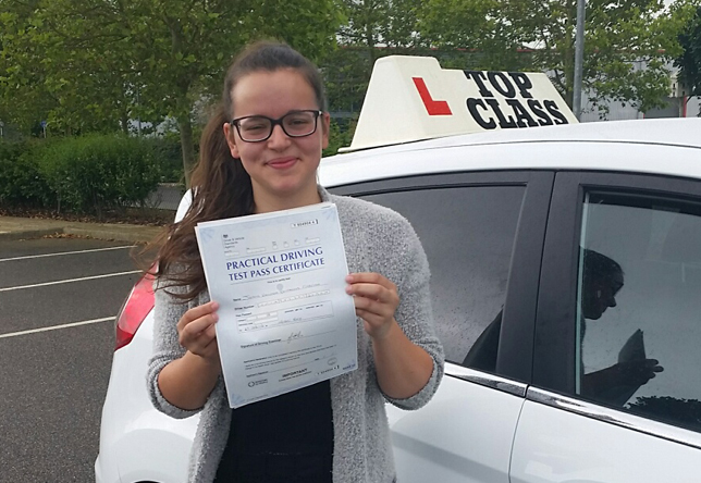 Driving Lesson Test Pass in Sheerness - Joanna Ferreira