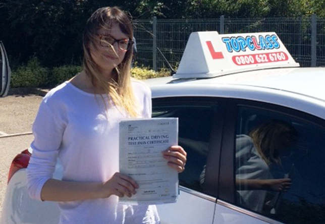 Driving Lesson Test Pass in Gravesend - Liberty Bourne