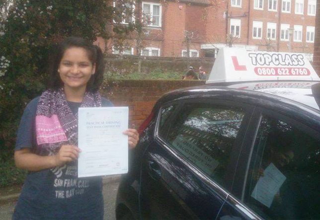 Driving Lesson Test Pass in Canterbury - Maja