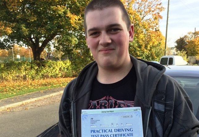 Driving Lesson Test Pass in Maidstone - Riker Tullett