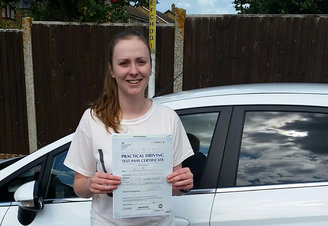 Driving Lesson Test Pass in Sheerness - Robyn Overy