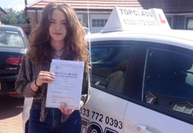 Driving Lesson Test Pass in Sheerness - Rosie Stannard