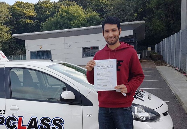 Driving Lesson Test Pass in Gillingham - Russel Islamb