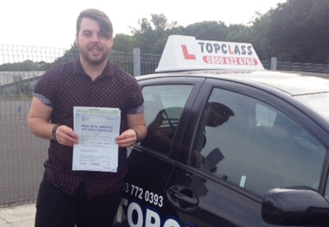 Driving Lesson Test Pass in Gillingham - Sam Mullin