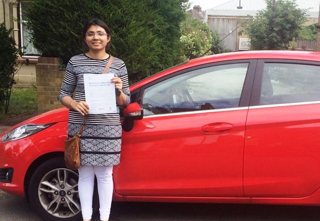 Driving Lesson Test Pass in Gillingham - Shadia Muhammedkutty