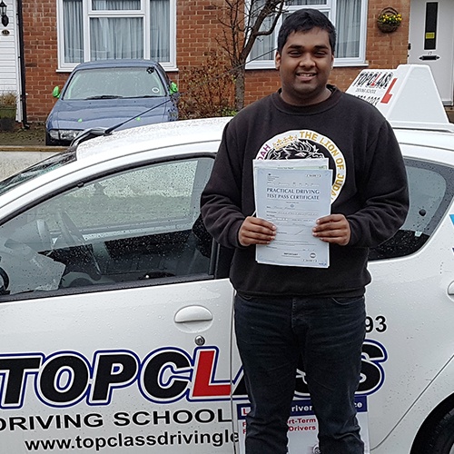 Driving Lessons Gillingham - Customer Reviews - Jeriah Nadesan