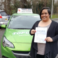 Driving Lessons Gillingham - Customer Reviews - Katie John