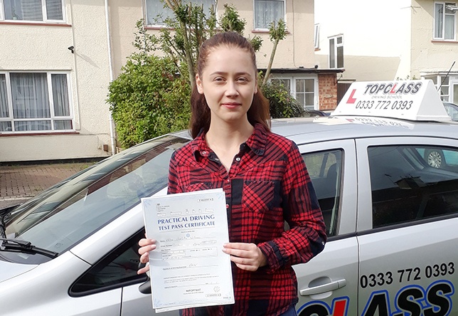 Driving Lesson Test Pass in Maidstone - Chloe Williams