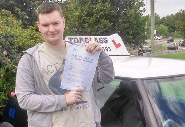 Driving Lesson Test Pass in Chatham - Ryan Kershaw